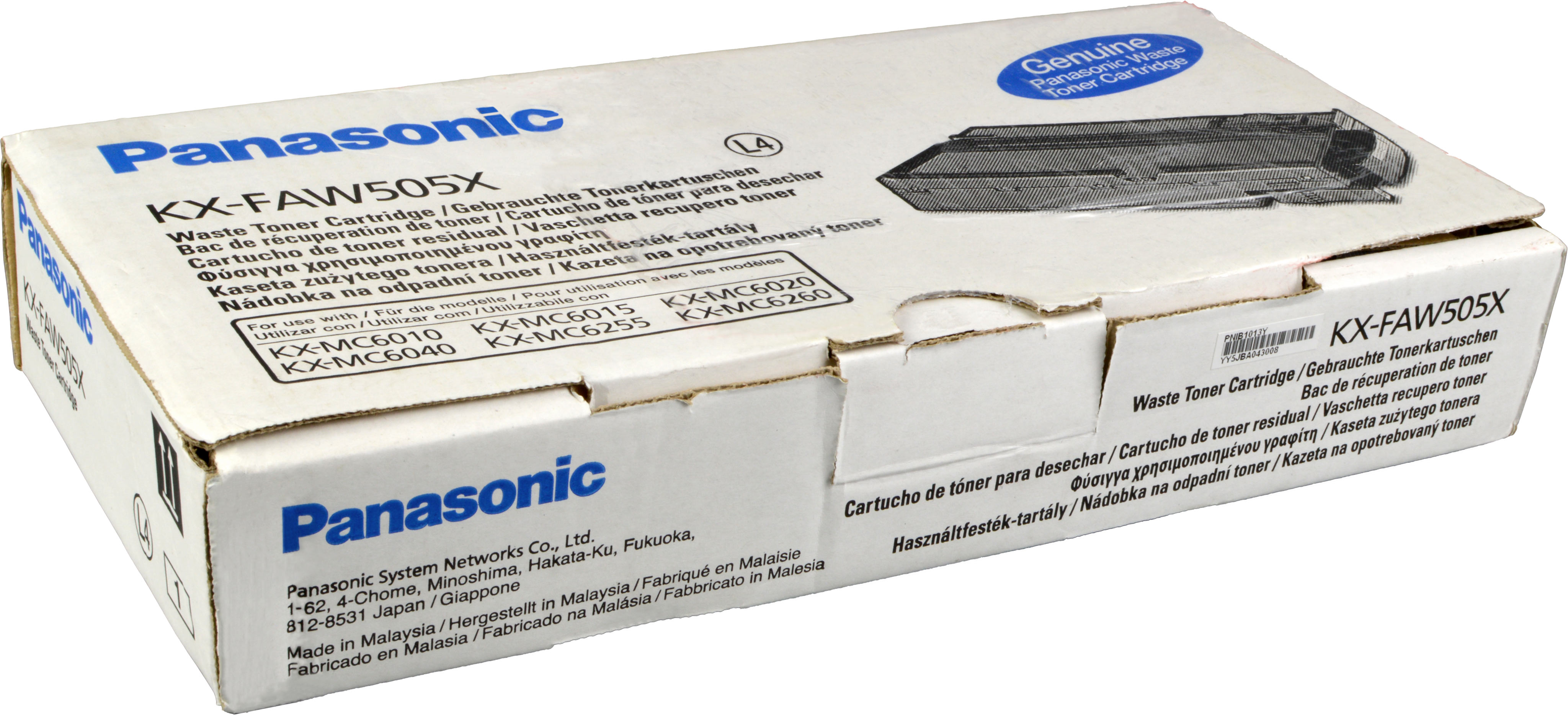 5025232480760 - ORIGINAL KXFAW505X PANASONIC KXMC6020 RESTTONER