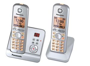 5025232683536 - KX-TG6722GS - Schnurlostelefon - Anrufbeantworter mit Rufnummernanzeige - DECT - Silver Pearl + zusätzliches Handset