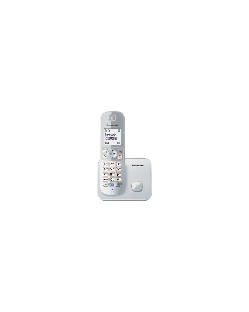 5025232731763 - KX TG6811 - Schnurlostelefon mit Rufnummernanzeige - DECT - Pearly Silver (KX-TG6811GS)