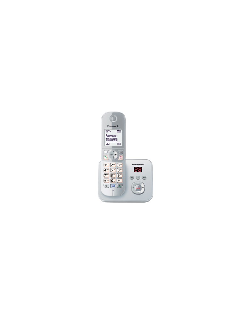 5025232731787 - KX TG6821 - Schnurlostelefon - Anrufbeantworter mit Rufnummernanzeige - DECT - Pearly Silver (KX-TG6821GS)