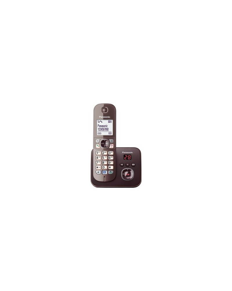 5025232731794 - KX TG6821 - Schnurlostelefon - Anrufbeantworter mit Rufnummernanzeige - DECT - Mokkabraun (KX-TG6821GA)