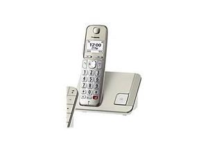 5025232915774 - KX-TGE250GN DECT GAP Schnurgebundenes Telefon analog Anrufbeantworter Babyphone Freisprechen für Hörgeräte kompatibel mit Basis Optische