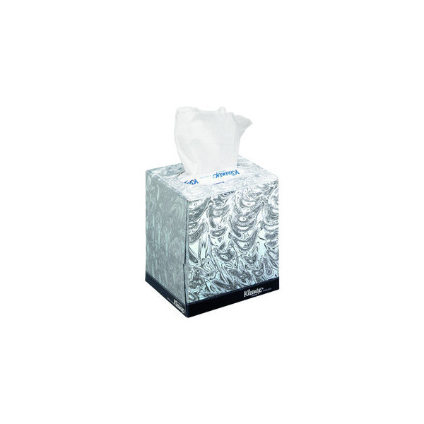 5027375023590 - KLEENEX® Kosmetiktücher Würfel-Box 2-lagige Papiertücher weiß 21 x 2010 cm  1 Karton = 12 Boxen x 88 Blätter = 1056 Blätter