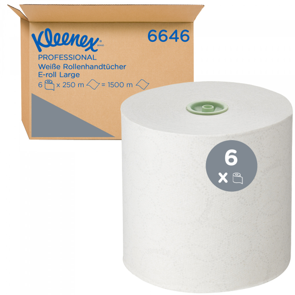 5027375054259 - Kleenex Handtuchrolle 6646 250m ws 6St 5027375054259 6 Stück