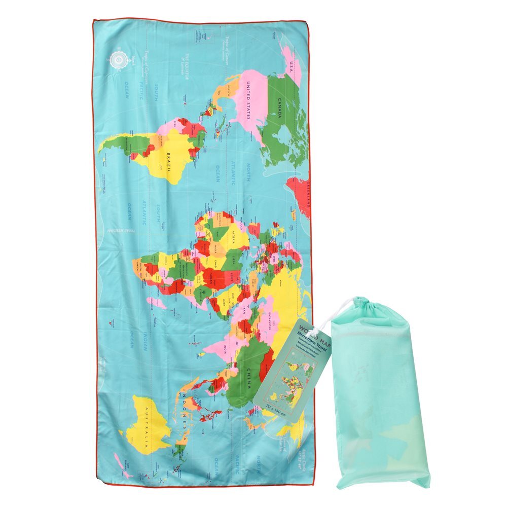 5027455431659 - Handtuch aus Mikrofaser Kind World Map