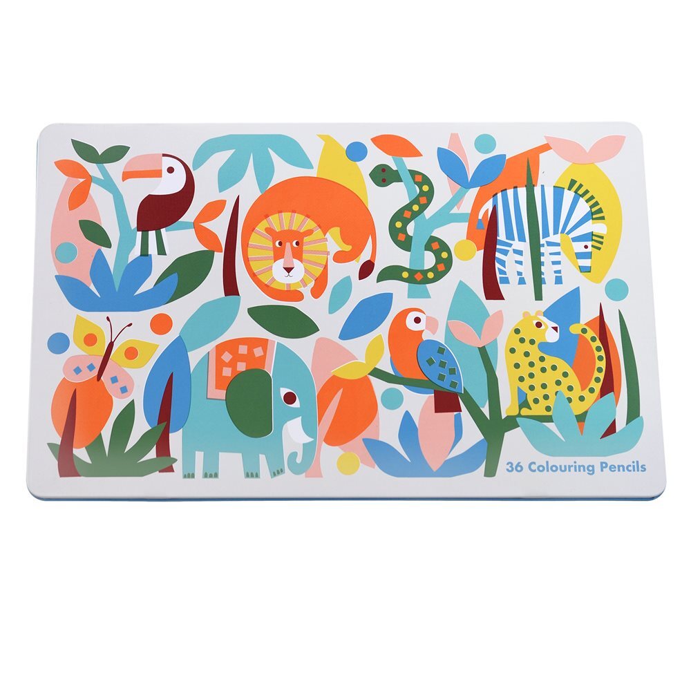 5027455435336 - Schachtel mit 36 Buntstiften Wild Wonders