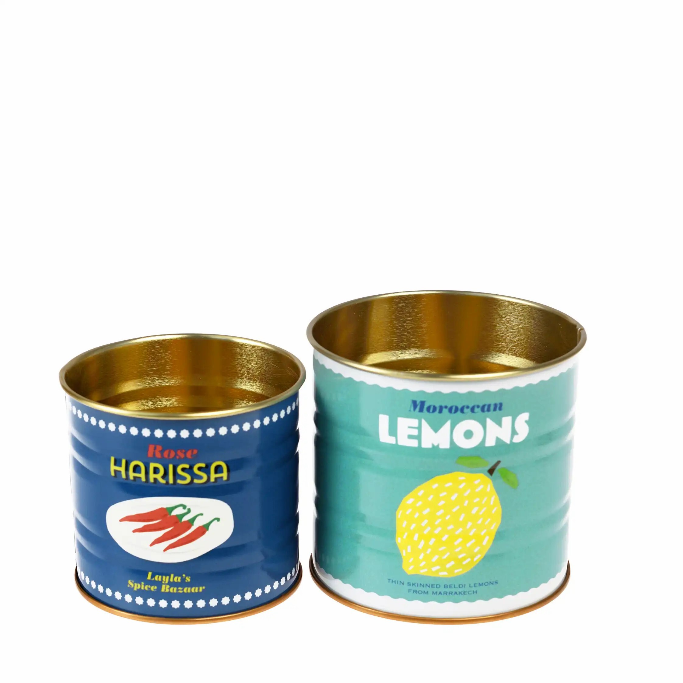 5027455439723 - Aufbewahrungsbox aus Metall Citron Et Harissa (x2) 5027455439723 - Aufbewahrungsbox aus Metall Citron Et Harissa (x2)
