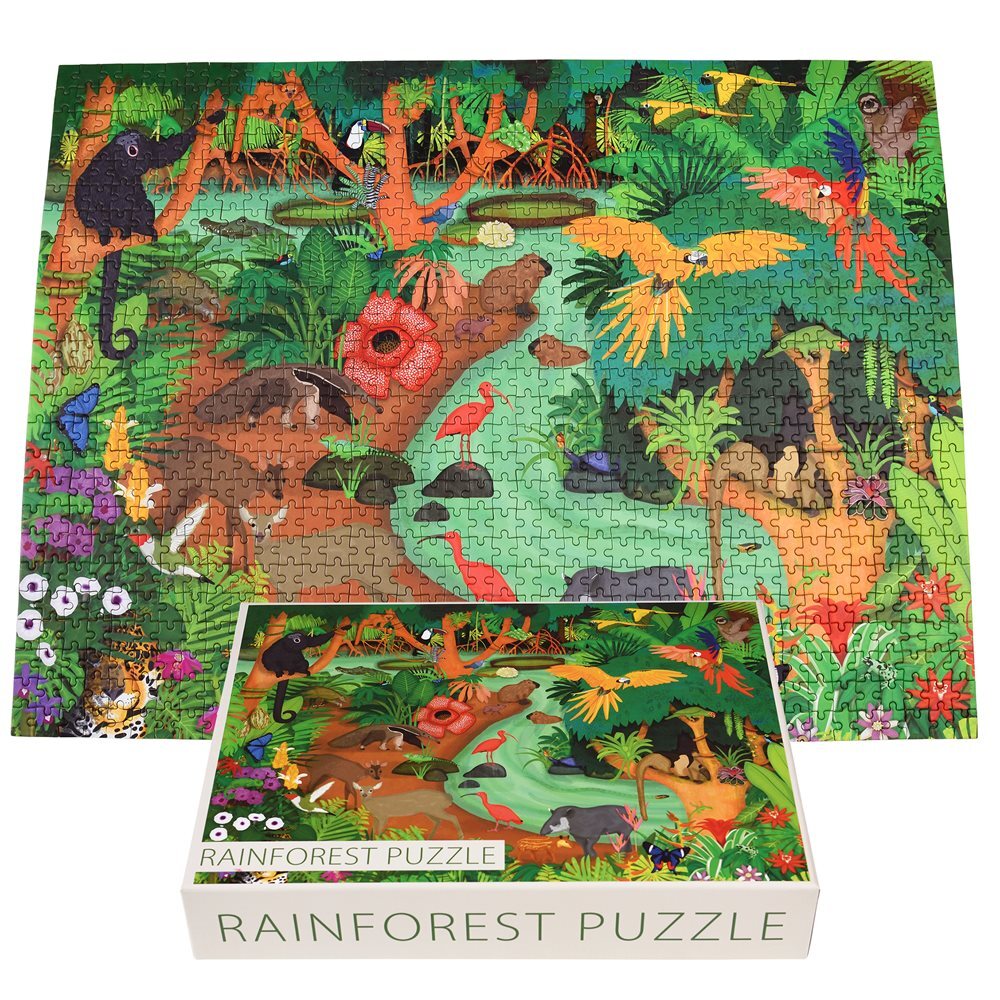 5027455441443 - Puzzle 1000 Teile tropischer Regenwald Rex London