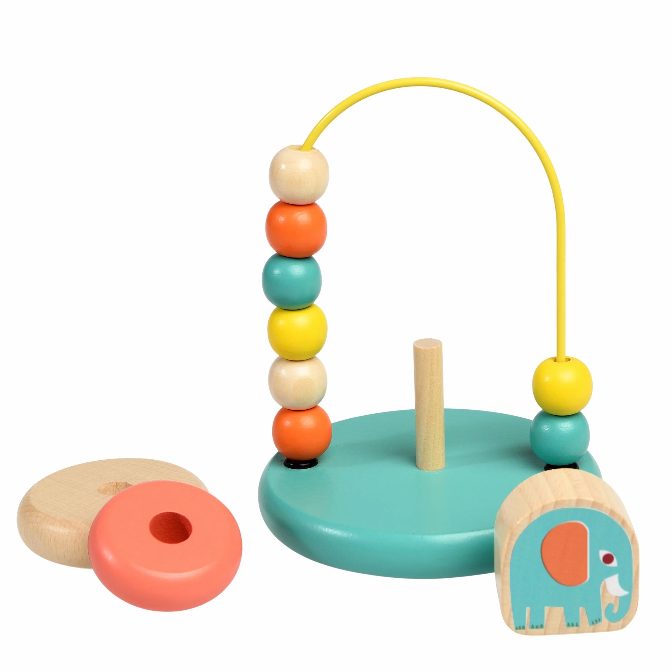 5027455442075 - Lernspiele Mini-Perlenschleife und stapelbares Babyspielzeug Wild Wonders