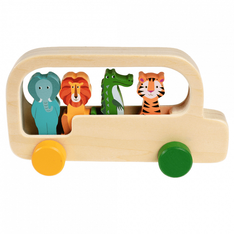 5027455442082 - Figurine bus en bois enfant Colourful Creatures