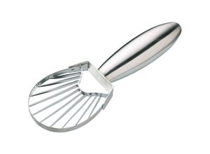 5028250141873 - - KitchenCraft Avocadoschneider de Ergonomischer Griff Edelstahlkopf de 18 cm - Silber