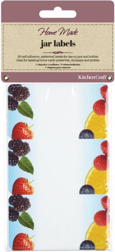 5028250148285 - Lebensmittel-Etiketten Obst Papier weiß 30 Stück