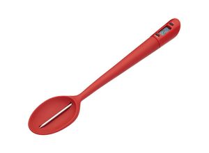 5028250450081 - HomeMade Löffel de Silikon mit Thermometer de Edelstahl Inklusive 32 cm Rot - Kitchencraft