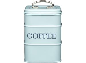 5028250494368 - Kitchencraft - Living Nostalgie Dose de Kaffee Vintage Style Metall Vintage Blau 11 x 17 Grau