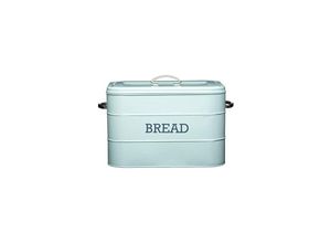 5028250494474 - KitchenCraft Living Nostalgie Vintage-Brotkorb aus Metall 34 x 215 x 25 cm Blau