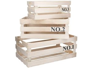 5028250583819 - Natural Elements - Kitchen Craft Wood de Paulownia Boxen de Storage Set de 3