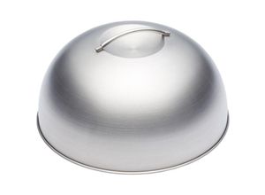 5028250679994 - MasterClass Hamburger Deckel und Schmelzhaube Edelstahl Silber 225 x 12 x 16 cm - Kitchencraft