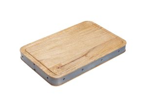 5028250700568 - Industrielle Küche Handgefertigtes Holz-Schneidebrett 48 x 32 x 5 cm (19 x 125 x 2) - Rechteckig - Kitchencraft