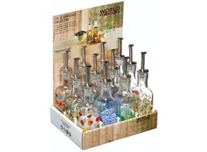 5028250780126 - Kitchen Craft - Kitchencraft world of flavours italian 180ml oil & vinegar drizzlers - display of 12