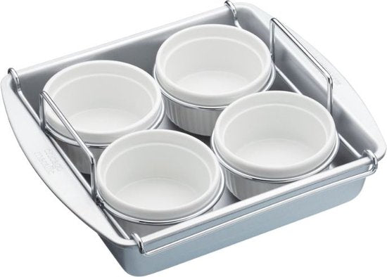 5028250825926 - Crème Brûlée Form Aluminium Porzellan Weiß Grau