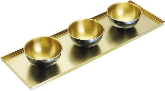 5028250858429 - Artesà Tapas-Set 60 X 20 Cm  125 Cm Gold  blau 4-teilig