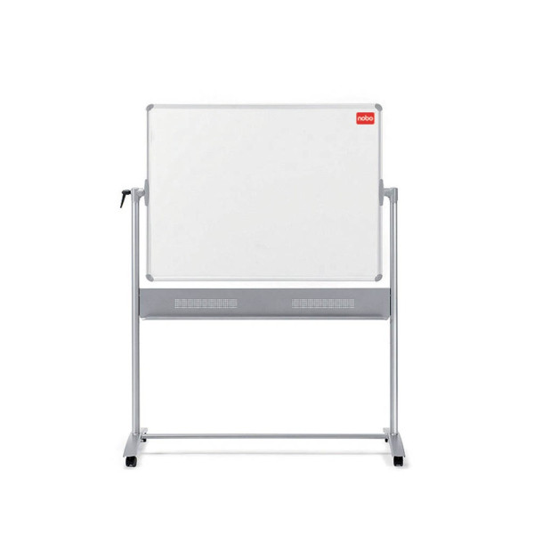 5028252118309 - Whiteboard Mobil 150 x 120cm lackiert Aluminiumrahmen drehbar beidseitig