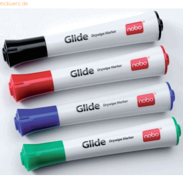 5028252185073 - NOBO Glide Flipcharts-Marker fein trocken abwischbar