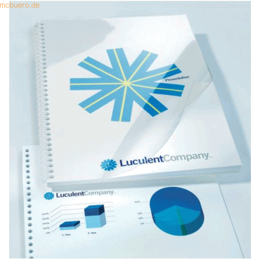 5028252217941 - Deckblatt HiClear A4 PVC 150 Micron VE=50 Stück kristallklar