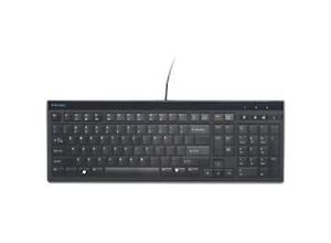 5028252310741 - Advance Fit Kabelgebundene Flache Full-Size Tastatur K72357DE QWERTZ 2 m USB-A Kabel Schwarz