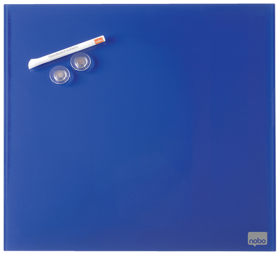 5028252419796 - NOBO Diamond Glas - blaue magnetische Glastafel EinzelhandelspackungDiamond Glas - blaue magnetische Glastafel Einzelhandelspackung