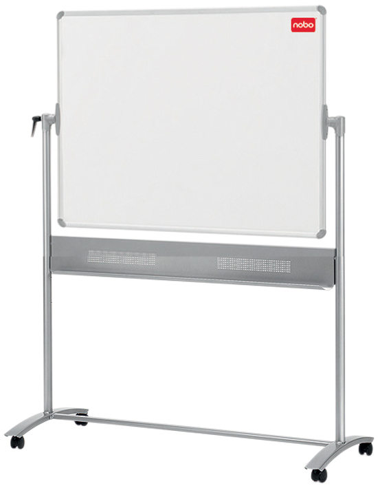 5028252505178 - Dreh-Weißwandtafel Basic Mobil Melamin Aluminiumrahmen 120x90cm w