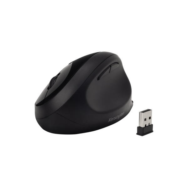 5028252602709 - Optische PC Maus Pro Fit® Ergo Rechtshänder ergonomisch USB-A 24 GHz 10 Bluetooth 8m Batterie inkl USB-Nano-Empfänger schwarz grau