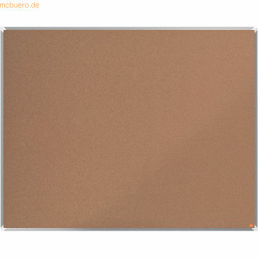 5028252608558 - Premium Plus Kork Pinnwand Wandmontage 150 (B) x 120 (H) cm Aluminium Braun