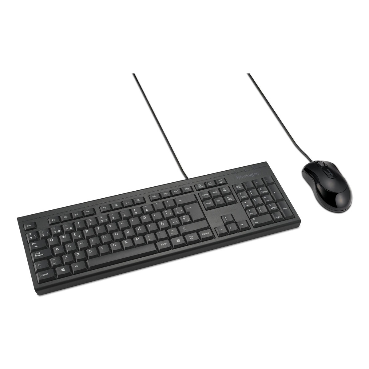 5028252644747 - Tastatur mit Maus KM100 Schwarz Spanisch QWERTY 5028252644747 - Tastatur mit Maus KM100 Schwarz Spanisch QWERTY