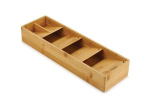 5028420002928 - DrawerStore Bamboo Kompakter Besteck Organizer Holz - Joseph Joseph