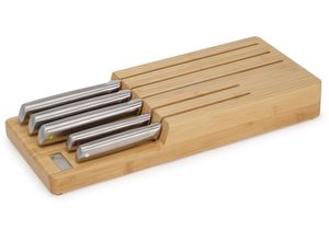 5028420008432 - Messer-Set JOSEPH Elevate Steel Knives Bamboo Store Kochmesser-Sets beige (bambus) Küchenmesser-Sets rutschfest Bambus japanischer Edelstahl