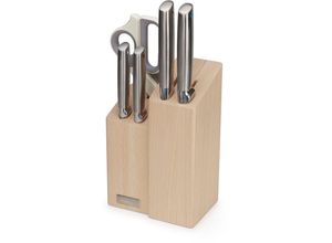 5028420008807 - Messer-Set JOSEPH Elevate Fusion 5pc Knife & Scissor Block Kochmesser-Sets braun Küchenmesser-Sets rutschfest japanischer Edelstahl