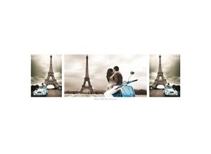 5028486112982 - Paris Poster - Eiffelturm Triptyque Collage Paris Ville de LAmour