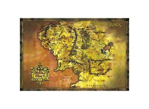 5028486160112 - Gb Eye - Herr der Ringe Poster Karte von Mittelerde qf