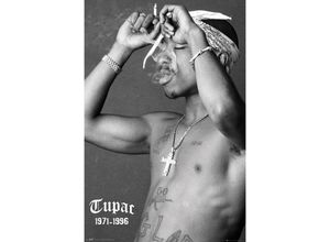 5028486332359 - Gbeye - Tupac Shakur Poster Smoke 2Pac 1971-1996