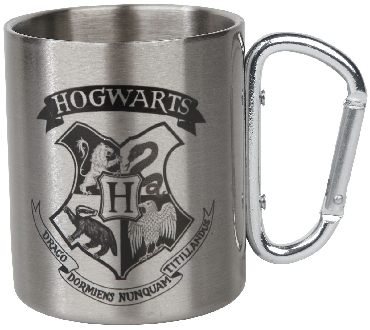 5028486424184 - Hogwarts - Tasse mit Karabinerhaken Tasse silberfarben