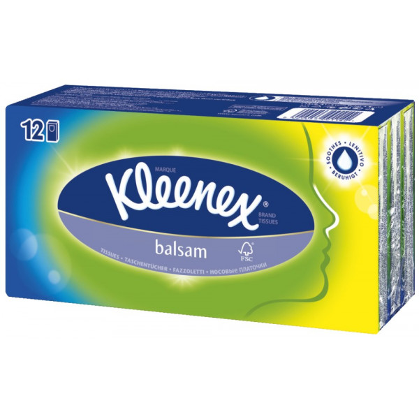 5029053001142 - Taschentücher 3692 Kleenex Balsam 4-lagig 108 Tücher 5029053001142 108 Tuch