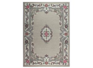 5031193107875 - Wollteppich FLAIR RUGS Aubusson Teppiche Gr B L 120 cm x 180 cm 10 mm 1 St beige (natur) Esszimmerteppiche