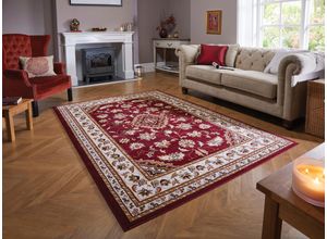 5031193656632 - Teppich FLAIR RUGS Sherborne Teppiche Gr B L 150 cm x 80 cm 8 mm 1 St rot Orientalische Muster Orientteppich