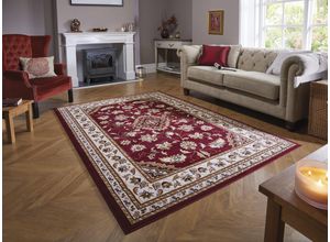 5031193656656 - Teppich FLAIR RUGS Sherborne Teppiche Gr B L 230 cm x 160 cm 8 mm 1 St rot Orientalische Muster Orientteppich