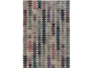 5031193677354 - Wollteppich FLAIR RUGS Archer Teppiche Gr B L 200 cm x 290 cm 10 mm 1 St bunt (multi) Esszimmerteppiche geometrisches Design