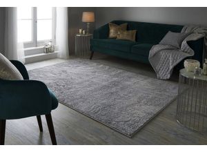 5031193684475 - Teppich FLAIR RUGS Arissa Abstraktes Teppiche Gr B L 120 cm x 170 cm 7 mm 1 St silberfarben Esszimmerteppiche