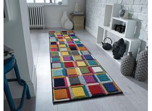 5031193685533 - Teppich FLAIR RUGS WALTZ Teppiche Gr B L 66 cm x 230 cm 10 mm 1 St bunt Esszimmerteppiche Handgeschnitzt