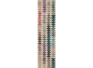 5031193685687 - Läufer FLAIR RUGS Archer Teppiche Gr B L 60 cm x 230 cm 10 mm 1 St bunt (multi) Küchenläufer Multi Läufer mit geometrischem Design