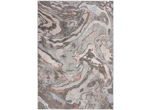 5031193714196 - Teppich FLAIR RUGS Marbled Teppiche Gr B L 200 cm x 290 cm 12 mm 1 St rosa (rosé) Esszimmerteppiche dezenter Glanz mehrfarbig modernes Marmor-Design